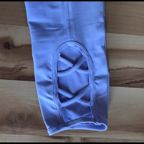 SOLD - Alphalete Criss Cross Lavender Leggings - Picture 3 of 3